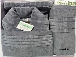 سرویس حوله نیم ست برند bambu سایز Large(125)